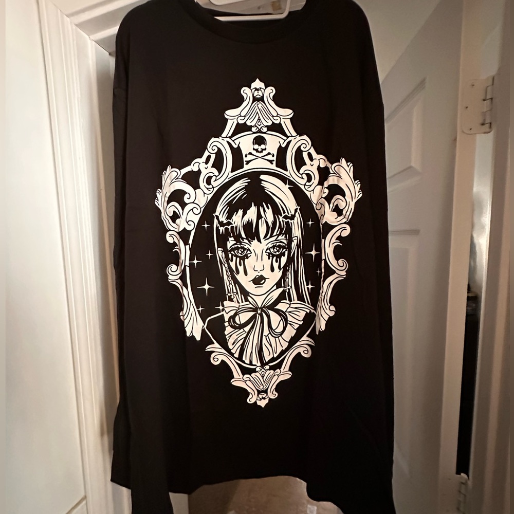 Dollskill Long Sleeve TShirt-Goth/Emo Bat Girl 3XL - Picture 10 of 12